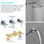 Robinet de baignoire et de douche avec valve brute-90597274