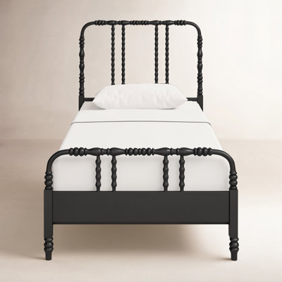 Iron Twin Bed with Spindle Headboard