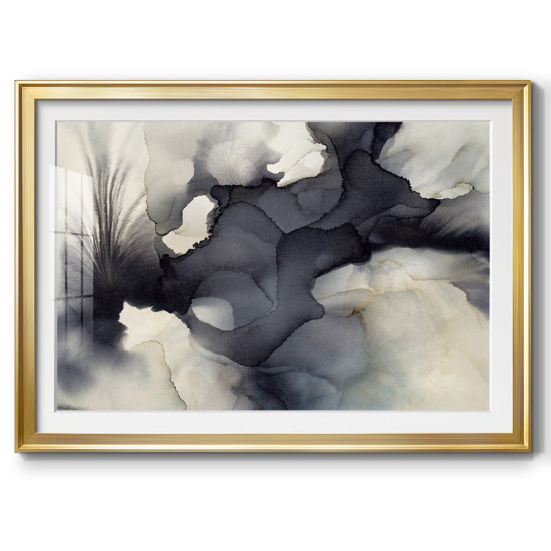 Son et couleur, impression encadrée avec biseauté mat et verre, Or, H 15 po x l 21 po x P 1,5 po