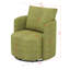Fauteuil d'appoint pivotant à 360 ° avec accoudoirs ergonomiques et coussin décoratif-116646678
