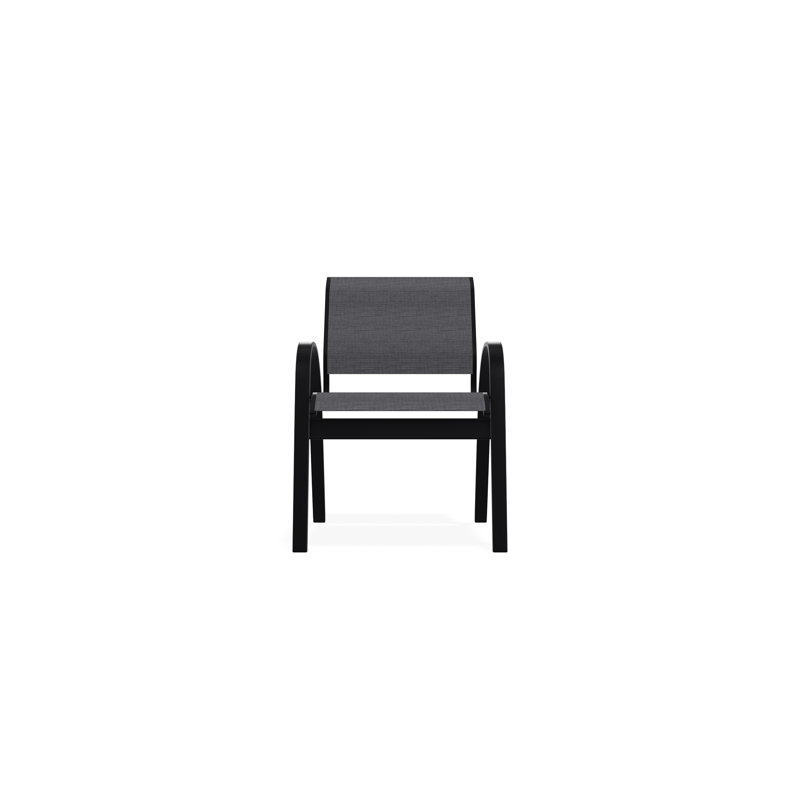 Chaise de café Aruba II, Noir, Étain Augustine
