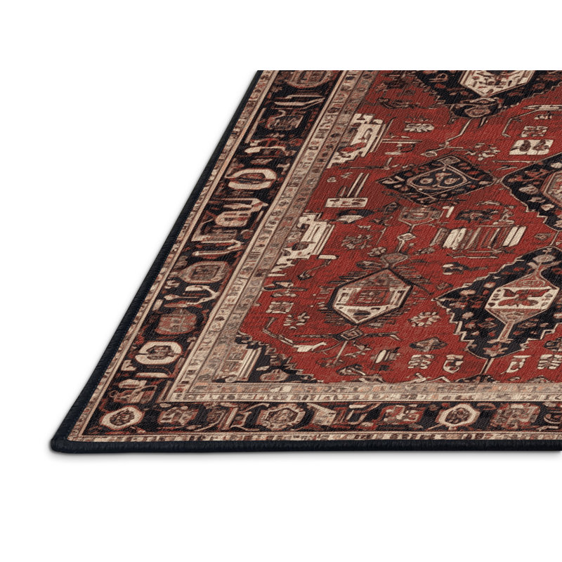Tapis brun lavable à la machine, Rectangulaire 2 pi x 3 pi