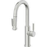 Corsano Contemporary Pull Down Prep/Bar Faucet with Squeeze Sprayer and ST Series Handle
