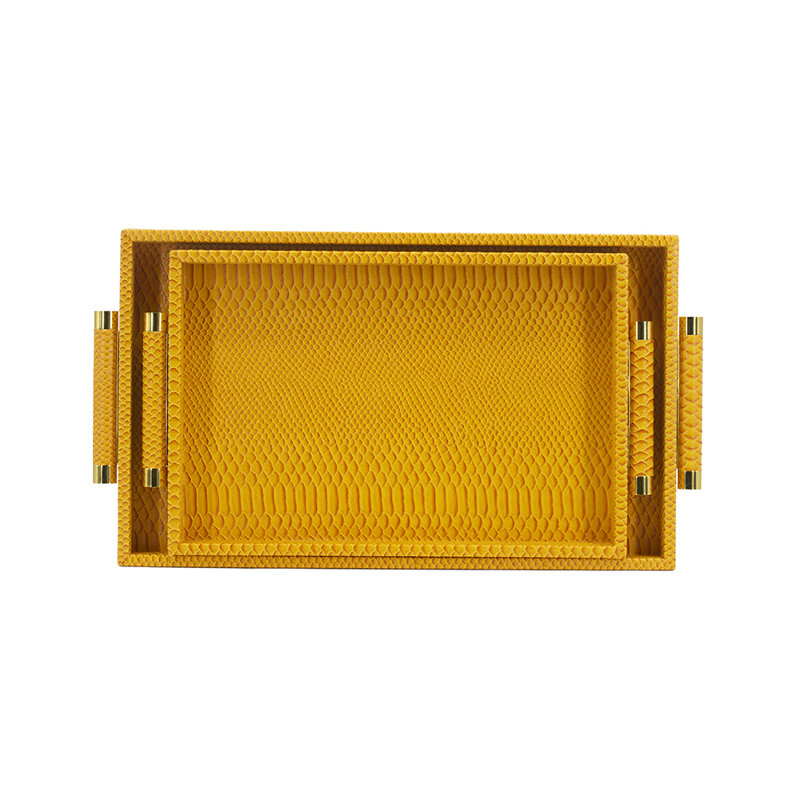 Plateau de table basse Croc, Jaune