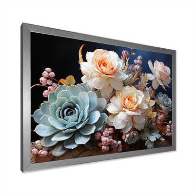 «Succulent Farmhouse Still Life II», reproduction sur toile