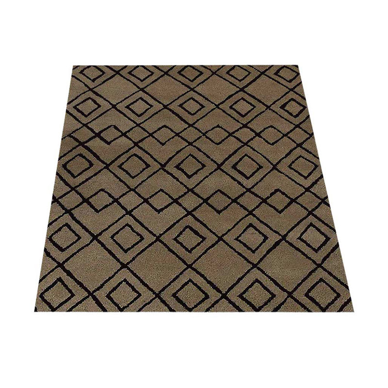 Tapis rectangulaires en laine touffetés à la main Esmeralda, Rectangle 4 pi x 6 pi