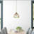Colorful Mosaic Glass Single Pendant Light With Adjustable Cord, E26