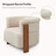 Fauteuil demi-tonneau 31,7 pouces Mid Century-462115957