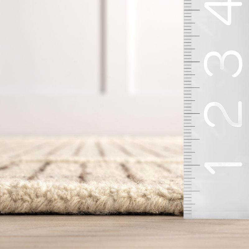 Emaline Geometric Wool Area Rug, Runner 2'5" x 8'