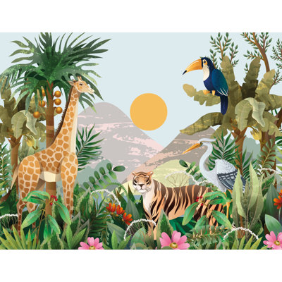 Papier peint animaux tropicaux Jungle Nature