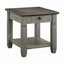 Table basse en bois avec tablette de plancher et 1 tiroir-646913857