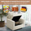 Chaise d'appoint de canapé avec rangement de siège, chaises de salon de 37 po-1101856705