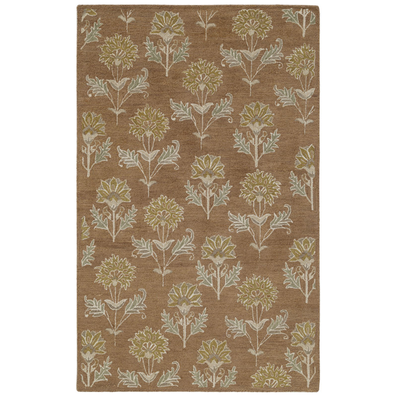 Delilah Hand Tufted Wool Indoor Rug, Adobe, 7'9x9'9