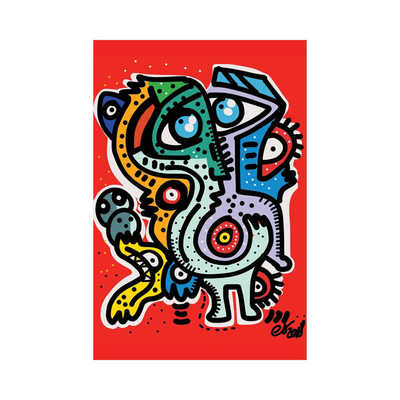 Red Monsters Of December by Emmanuel Signorino - Wrapped Canvas Gallery-Wrapped Canvas Giclée, 20.32 cm H x 30.48 cm W
