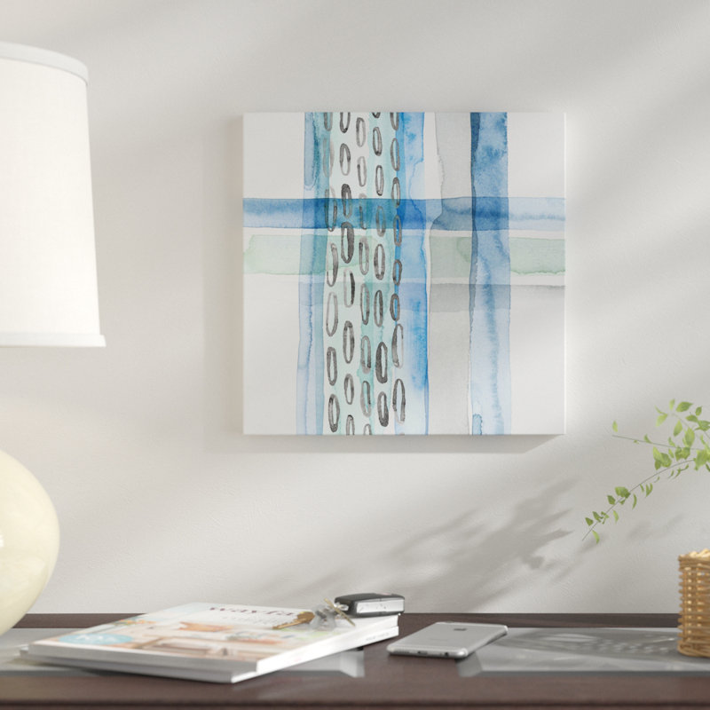 « cross couture iv », impression sur toile, H 12 po x l 12 po x P 0,75 po, Toile tendue, Pas de tapis