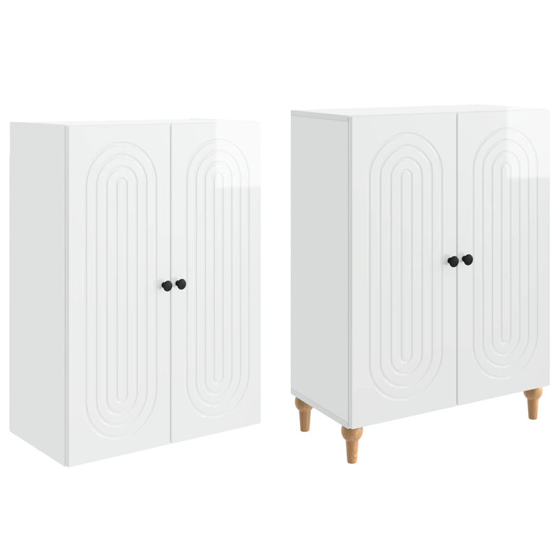 Storage Cabinet, High Gloss White