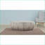 Table basse moderne ovale argentée avec cadre en aluminium coulé - Centre de table de salon contemporain-681614410