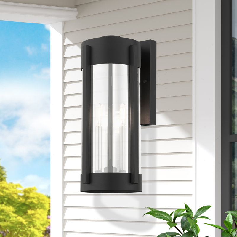 Adia Stainless Steel Wall Light, Black