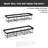Self Adhesive Black Bathroom Shelves Basket