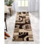 Tapis abstrait brun / beige Shaliya-663542019