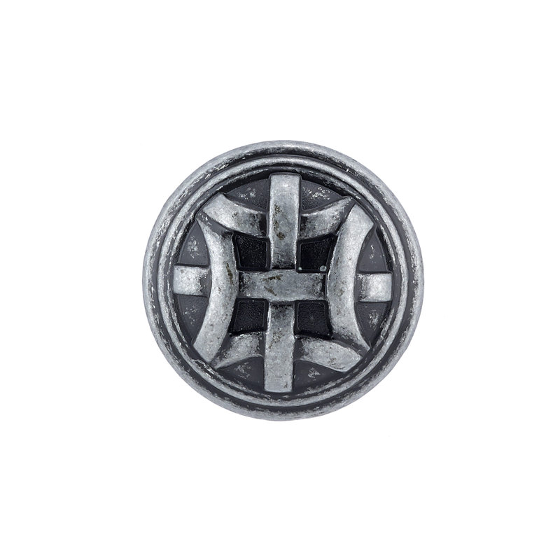 Expression 1 1/4" Diameter Round Knob, Wrought Iron