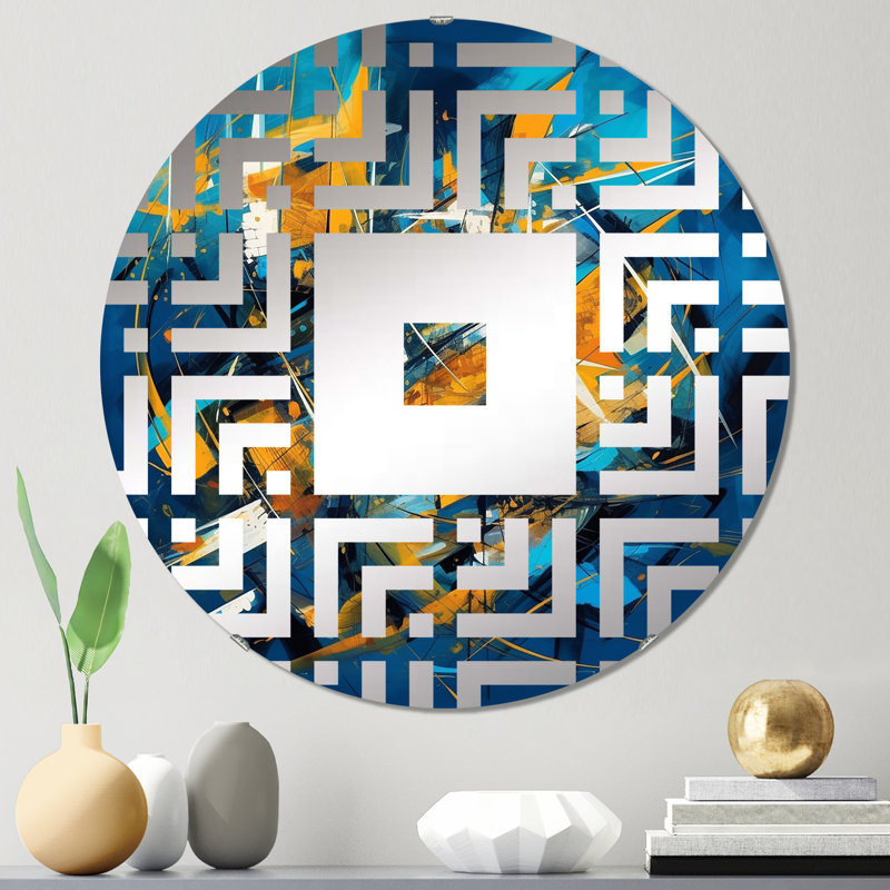 Azuri - Miroir mural carré, 23,6 po x 23,6 po