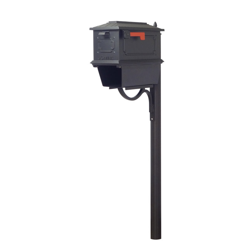 Kingston Aluminum Post Mounted Mailbox