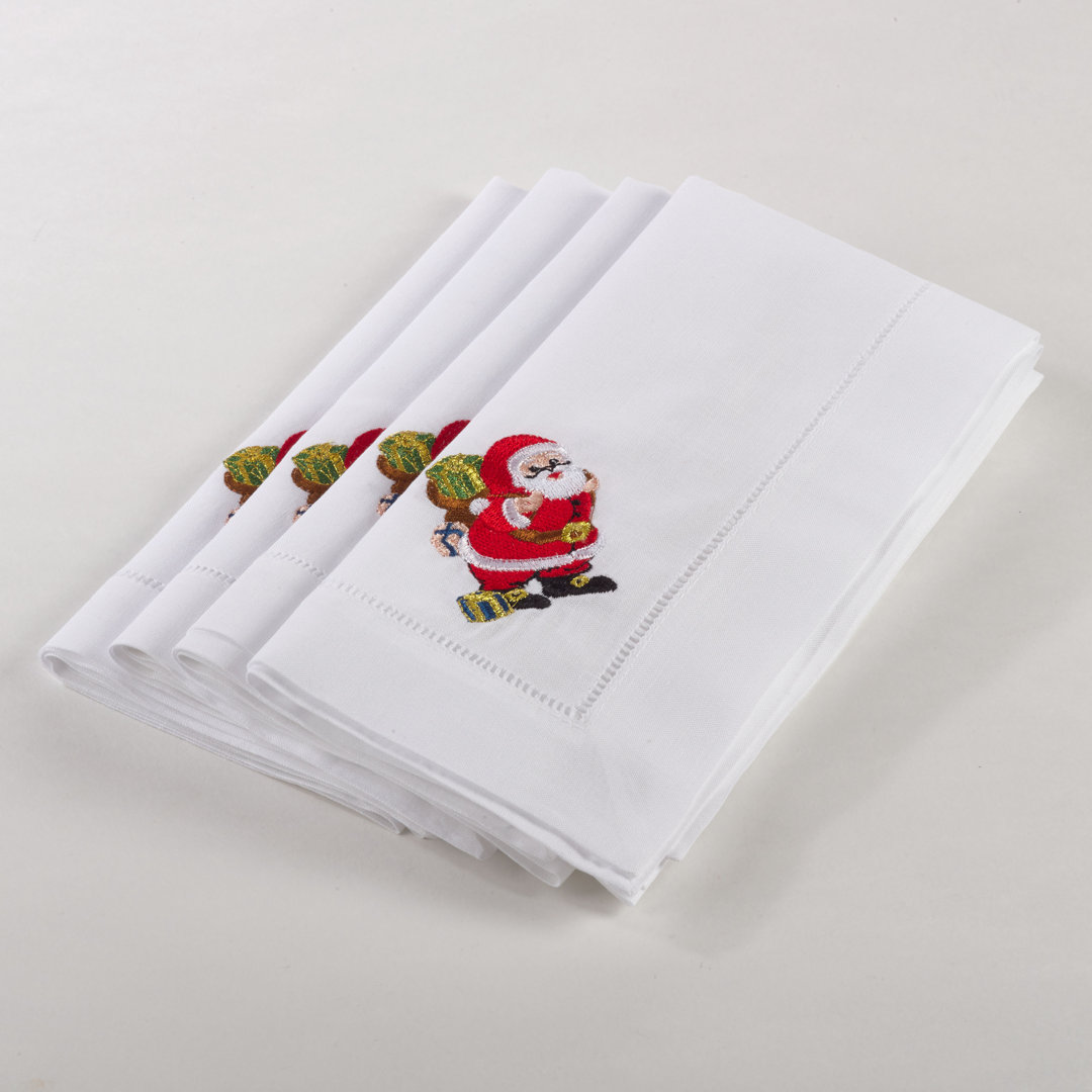 Weissman Embroidered Square Napkin (Set of 4) The Holiday Aisle®