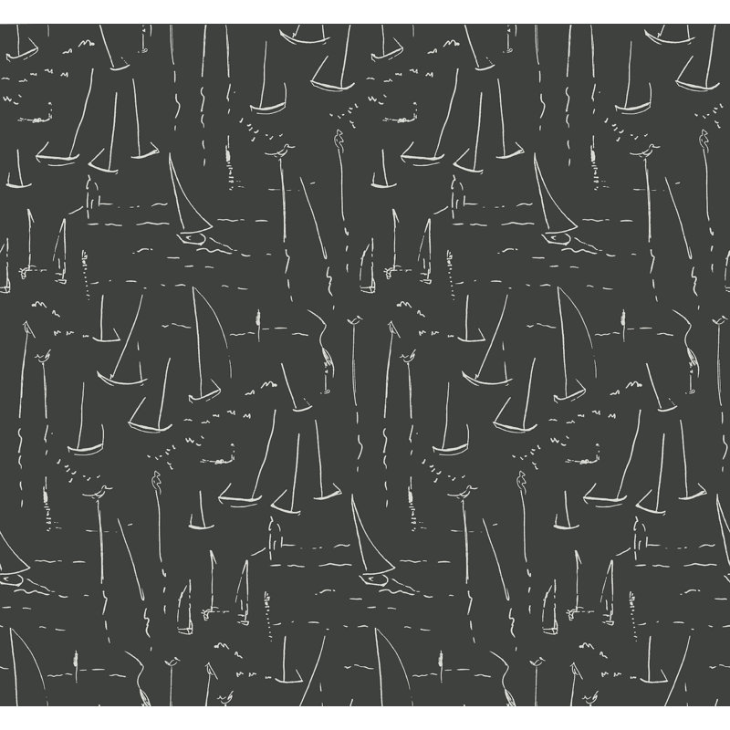 Papier peint Vermillion Coast, Noir