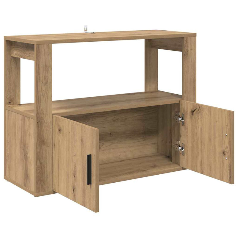 Sideboard Engineered Wood Indoor Cupboard Home Organiser, Artisan Oak