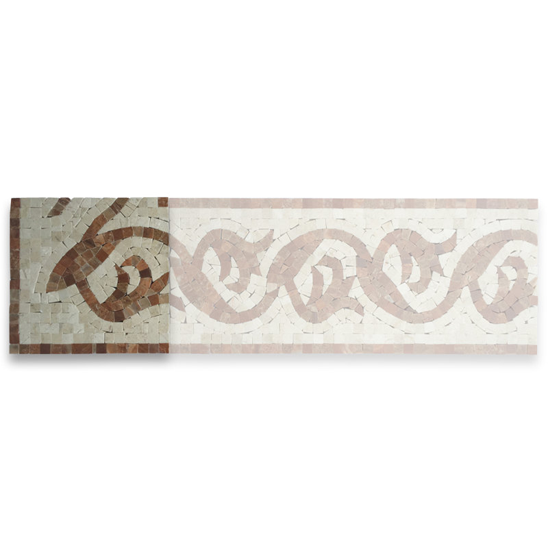 Carreau de mosaïque en marbre pour mur et plancher 5,9 po x 5,9 po Emperador