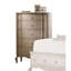Commode antique à finition taupe