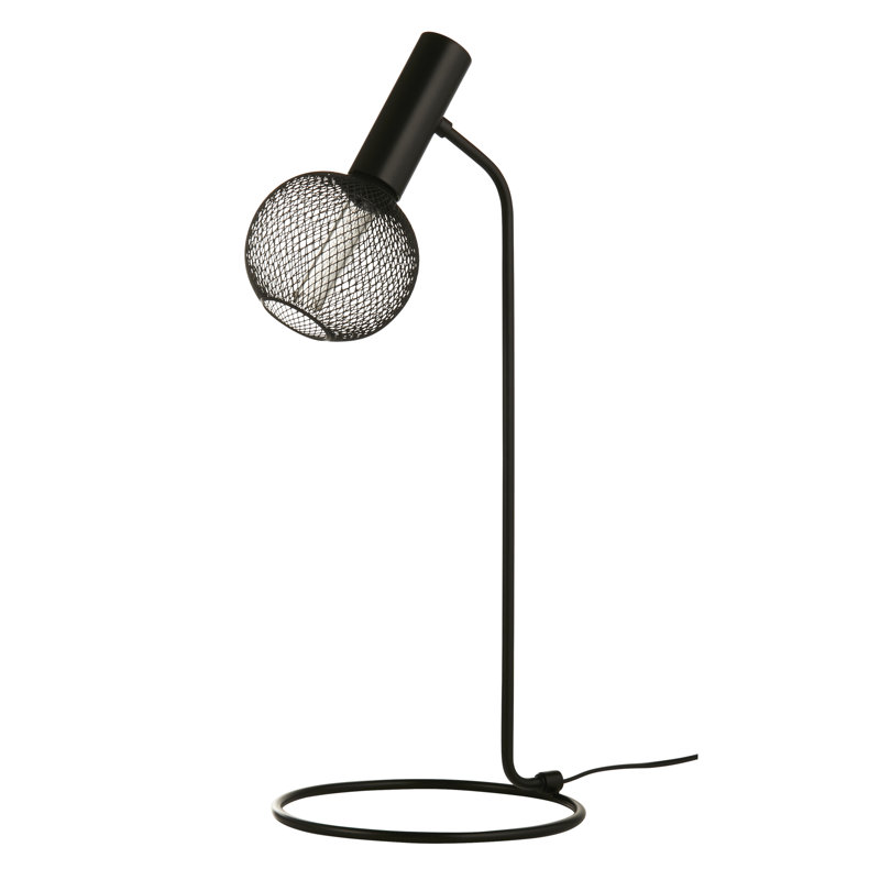 Anajah 57Cm Table Lamp with Outlet, Black