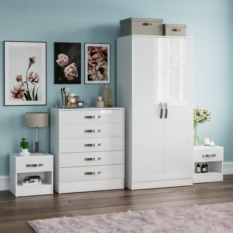 Arkadij Piece Bedroom Set, White