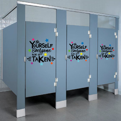 Text & Numbers Door Decal