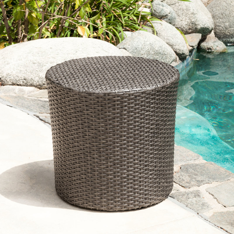 Table d'appoint Cool Outdoor - Gris, cadre robuste gris, fer