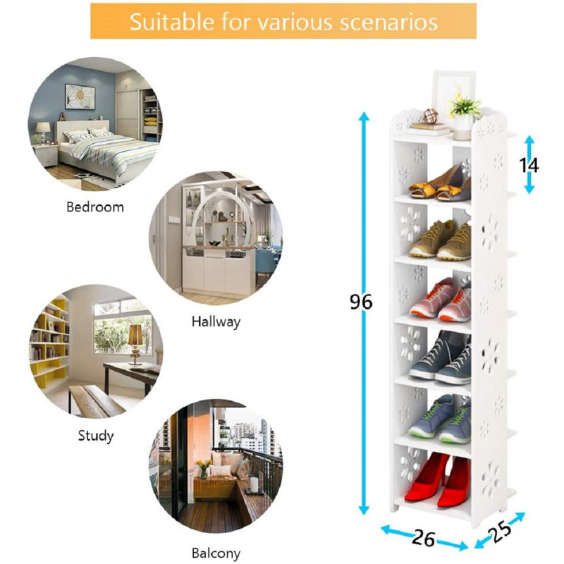 7 Pair Shoe Rack