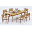 Travota Outdoor Teak Dining Set-317754406