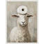 Impression sur toile encadrée, "Papier hygiénique sur une tête de mouton" par The Creative Bunch Studio