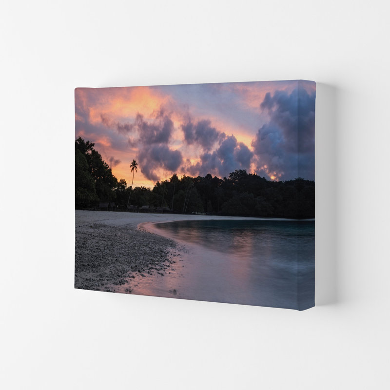 Champagne Sunset by Karsten Wrobel - Print on Canvas, Wrapped Canvas, 59.4cm H x 84cm W x 4cm D