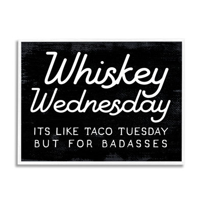 Bb-019-Framed " Funny Whiskey Wednesday " by Lil' Rue