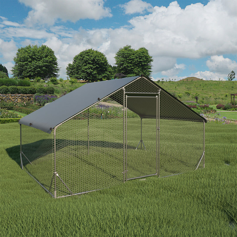 Poulailler en métal durable avec ventilation avancée et protection contre les intempéries pour plusieurs animaux