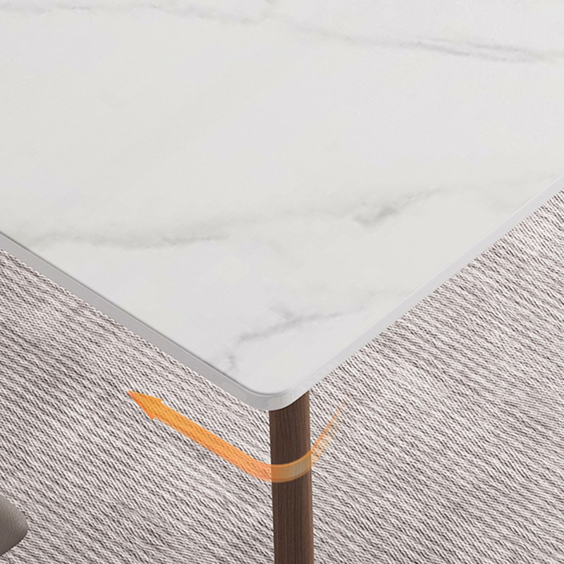 Modern generous rectangular dining table and chair, 29.5"H x 78.7"L x 35.4"W