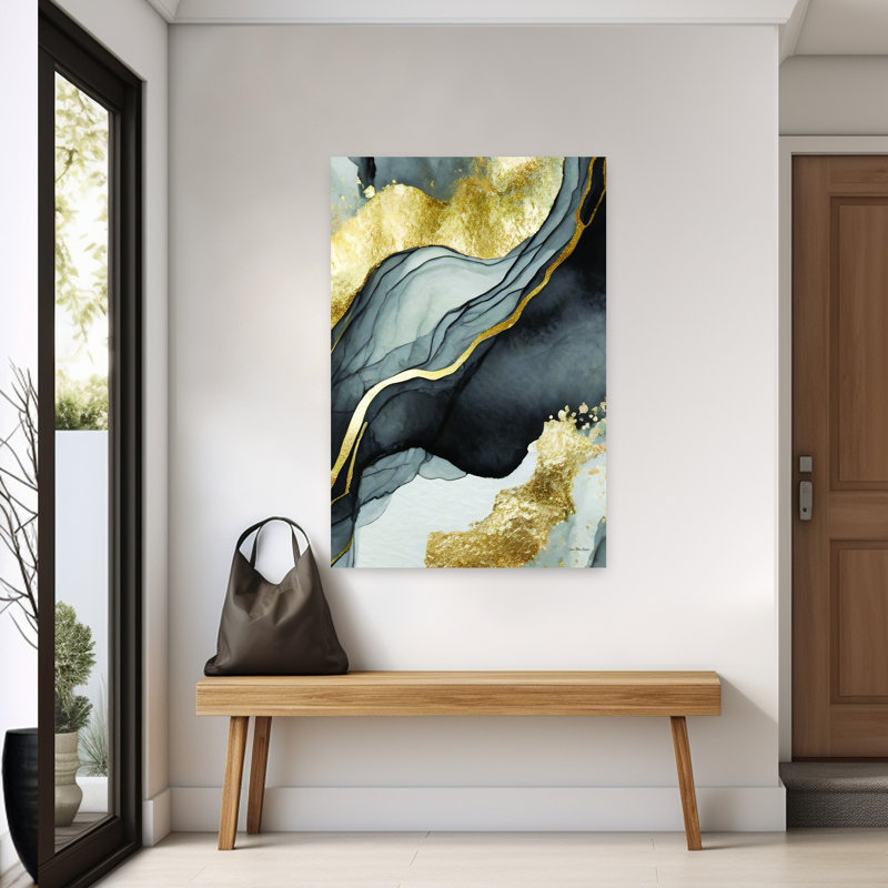 «Ethereal Landscape III Abstract Contemporary Modern Landscape Nature», art mural, H 60 po x l 40 po