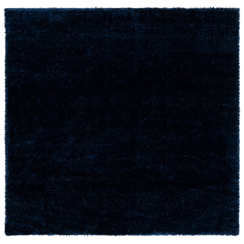 Tapis bleu marine Power Loom, Carré 6 pi 7 po