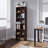 Ebern Designs Bookcase, 6-Tier Adjustable Open Storage Shelf Display Bookshelf-720919038-720919009