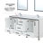 Ziva 72 in W x 22 in D Double Bath Vanity and White Top-50513845-113203839
