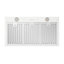 Hotte murale Hauslane de 36 po, modèle Pro, hotte en acier inoxydable, aspiration forte, conduit ou sans conduit de 6 po, lampes à DEL Gu10, évent de hotte de cuisine, évent de hotte Wm-530P blanc mat-103531639-131507126
