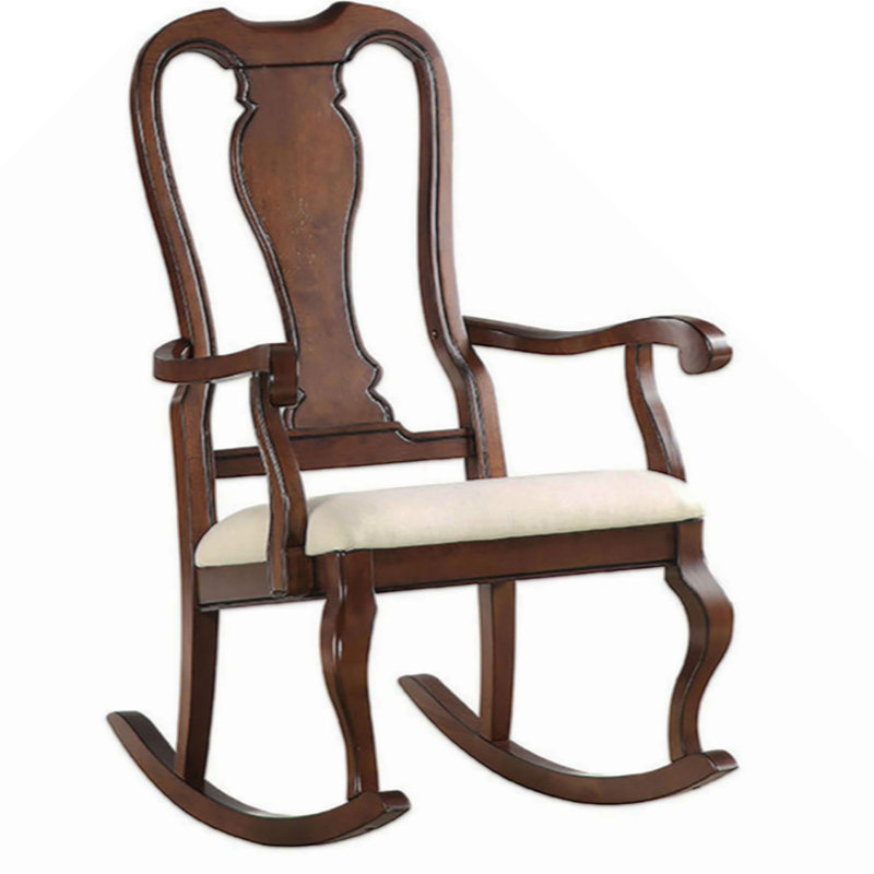 Chaise berçante à dossier Queen Anne