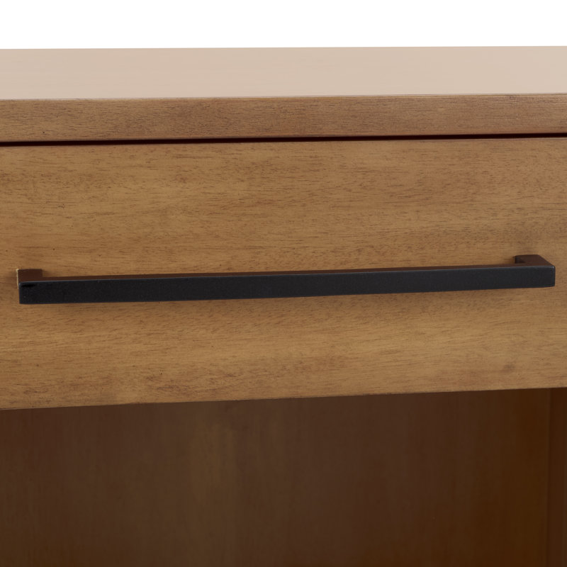 Abbiava 1 Drawer Wood Nightstand, Natural